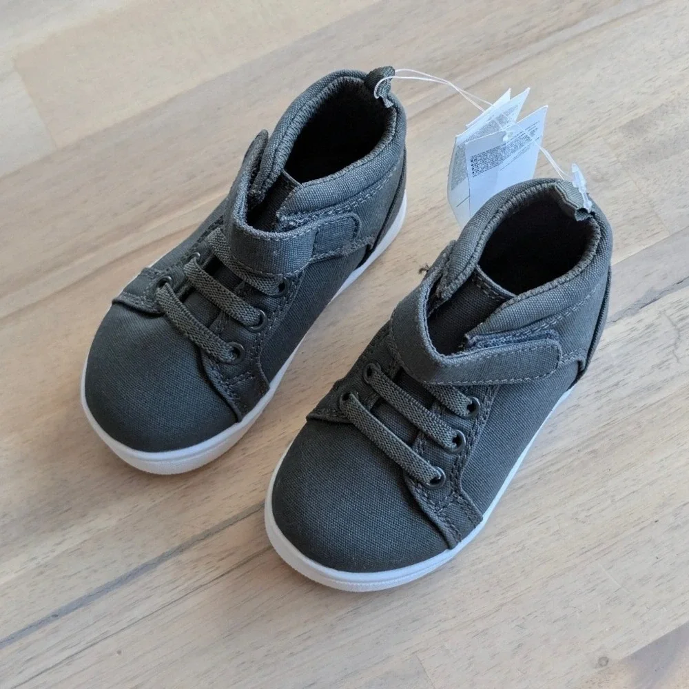 Baby‎ GAP Kids Dinosaur Sneakers High Top Hook Loop Size 5 Green NEW